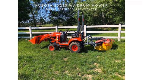 Mini Hay Baling with Kubota BX23S - YouTube