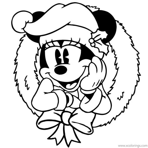Mini Mouse Christmas Coloring Pages Coloring Pages