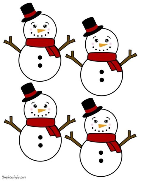 Mini Snowman Template