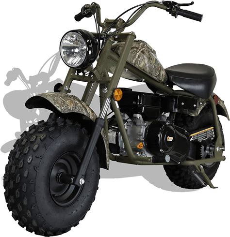 FOR QUESTIONS CALL US AT 877-667-6289! Enjoy this brand new, old-school-style retro off-road mini bike from Trailmaster. Legal in 49 states - NOT Shippable to California. Built with a sturdy steel frame that can carry up to 200 lbs. The extra-wide profile tires are designed so they glide over almost any terrain just like 4-wheelers and other .... 