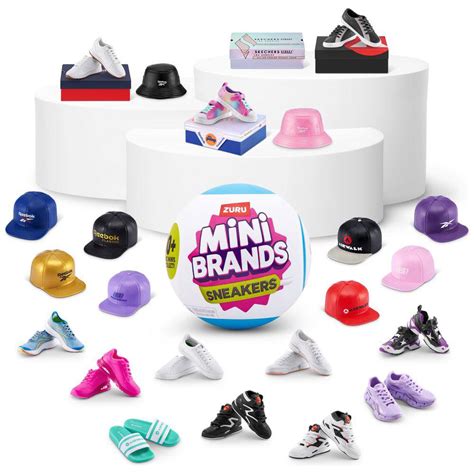 Mini brands sneakers. Sneakers Capsule 2 Capsule by ZURU Real Miniature Sneaker Brands Collectible Toy, 2 Capsules of 5 Mystery Miniature Brands for Girls, Teens, Adults and Collectors (2 Capsule) 80. 400+ bought in past month. £1399. Save 5% on any 4 qualifying items. FREE delivery Thu, 29 Feb on your first eligible order to UK or Ireland. 