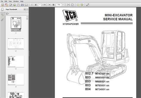 Mini escavatore jcb 803 804 manuale di riparazione officina motore. - Water supply pollution control solution manual.