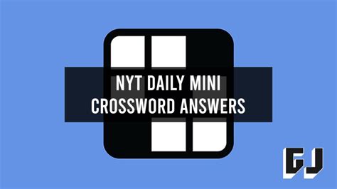 Mini help nyt. Our NYT Mini Crossword January 19, 2024 answers guide should help you finish today’s crossword if you’ve found yourself stuck on a crossword clue. The New York Times Mini Crossword is a smaller, quicker version of the paper’s famous daily crossword puzzle. It’s designed for solvers who want to exercise their brain without spending a lot ... 