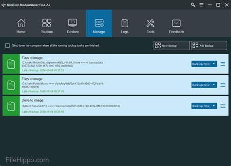 MiniTool ShadowMaker 2.0 for Windows