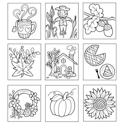 Miniature Coloring Pages