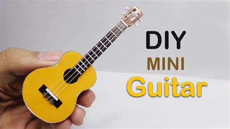 Miniature Guitar: How To Make A Miniature Guitar #shorts