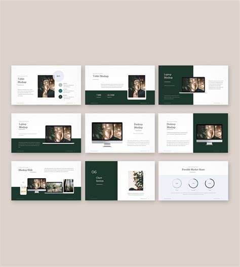 Minimal Portfolio PowerPoint Template in 2020