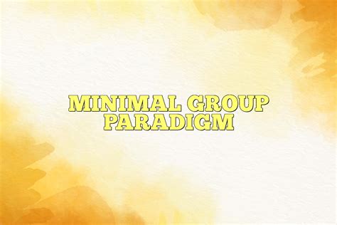 Minimal group effect