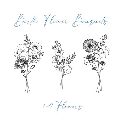 Minimalist Family Birth Flower Tattoos - Ship Tattoo