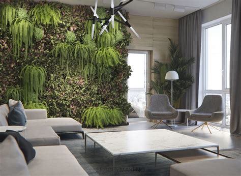 Minimalist Room Design Wood Plants