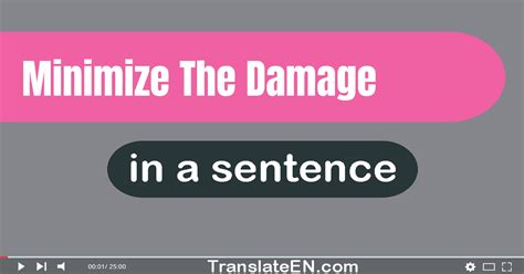 Minimize Example Sentence