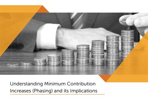 Minimum contribution increases planned by law - phasing …