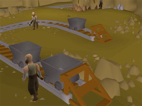 A Mining cape can be purchased for 99,000 coins alongside the Mining hood from Gadrin at the Mining Guild entrance by players who have achieved level 99 Mining. It is the Cape of Accomplishment, also commonly called a skill cape, for the Mining skill. Mining capes are brown-greyish in colour, have the mining skill icon, and have a light blue trim if the player has more than one level 99 skill.. 