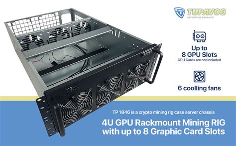 Mining server rack.  Excellent choice for a DIY configuration mining frame rig.  + Separate Ma...