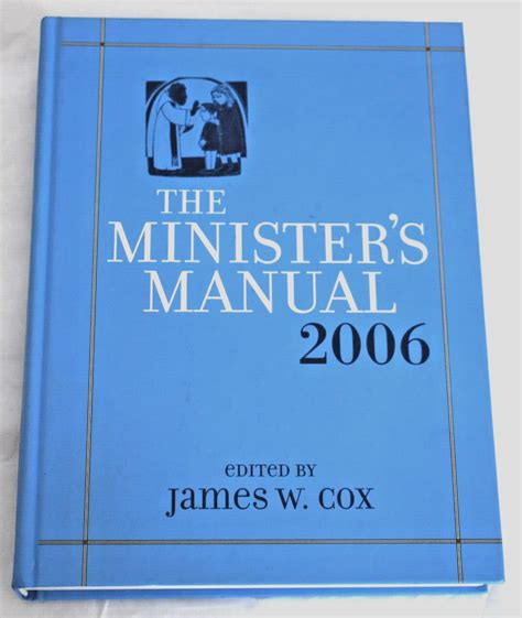 Ministers manual by james w cox. - West bend bread maker 41065 instruction manual.