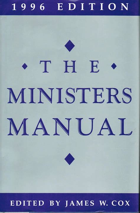 Ministers manual for 1989 by james william cox. - The cse manual for authors editors and publishers.