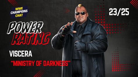 Ministry of darkness viscera.  This change would see him return under the Vis...