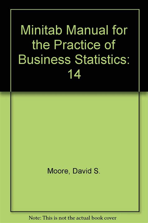 Minitab Manual For Statistics