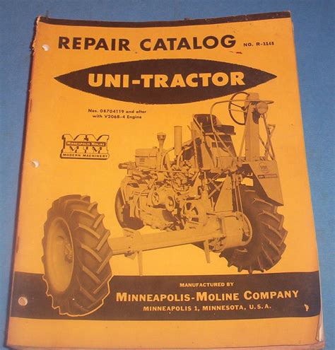 Minneapolis moline uni tractor model l it service repair shop manual mm 5. - Hyundai r55 3 raupenbagger werkstatt service reparaturanleitung.