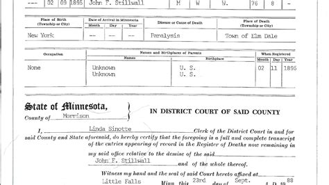 Minnesota Death Certificate Index Index Choices