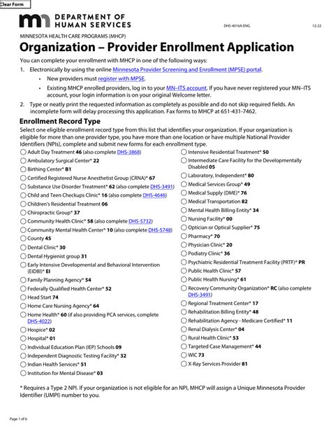 Minnesota medicaid provider enrollment application.  Find information about who is eligible...