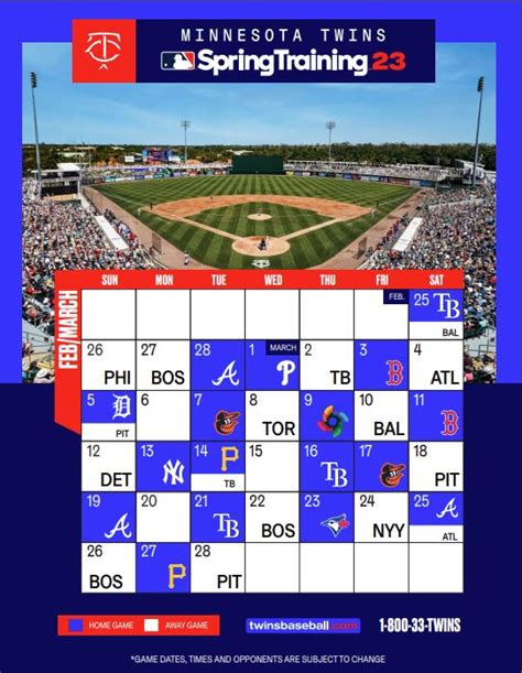 Check back for 2024 Spring Training Tickets information! Learn all about Twins Spring Training ticket deals, groups, suites, and plans..