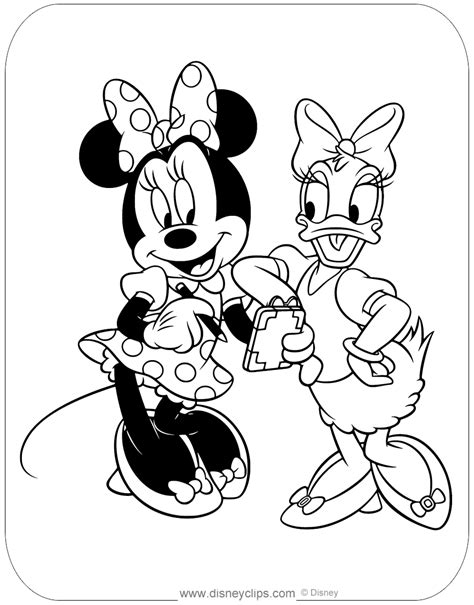 Minnie And Daisy Coloring Pages Coloring Pages