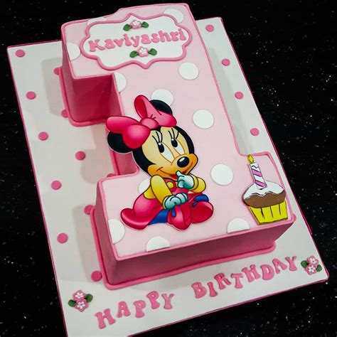 Minnie Mouse 1st Birthday Cake - How to Make Decorated Treats