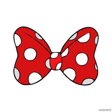 Minnie Mouse Bow Printable Joy Studio Design Gallery Best Design