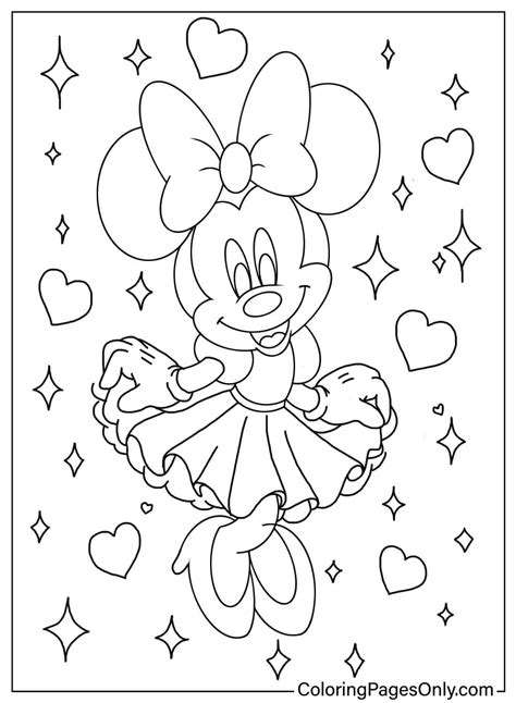 Minnie Mouse Coloring Pictures To Prin