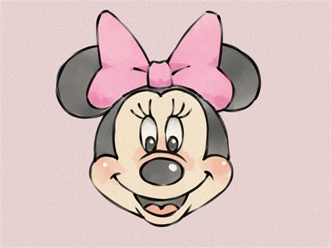 Minnie Mouse Drawing Easy