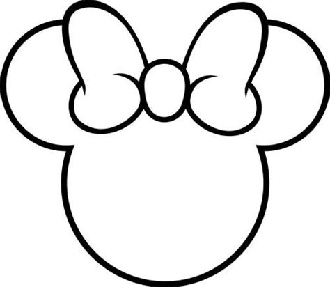 Minnie Mouse Ears Pages Coloring Pages