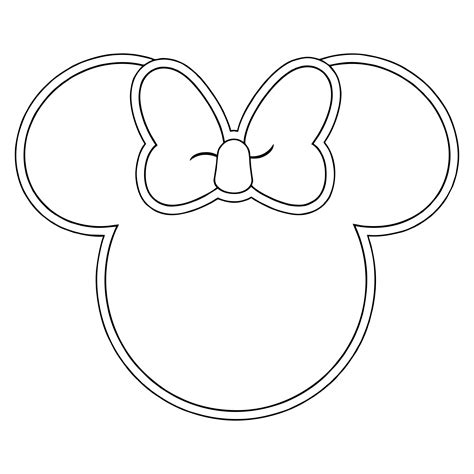 Minnie Mouse Hands Template Printable