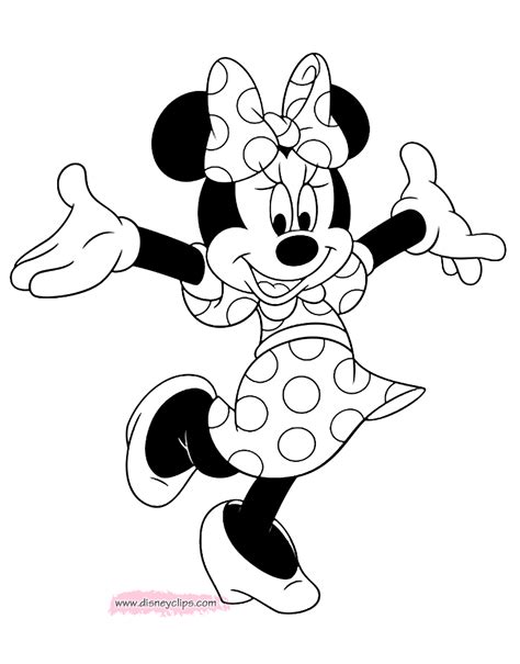 Minnie Mouse Printable Coloring Pages