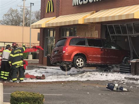 Minor injuries reported after vehicle crashes into Lakewood McDonald’s