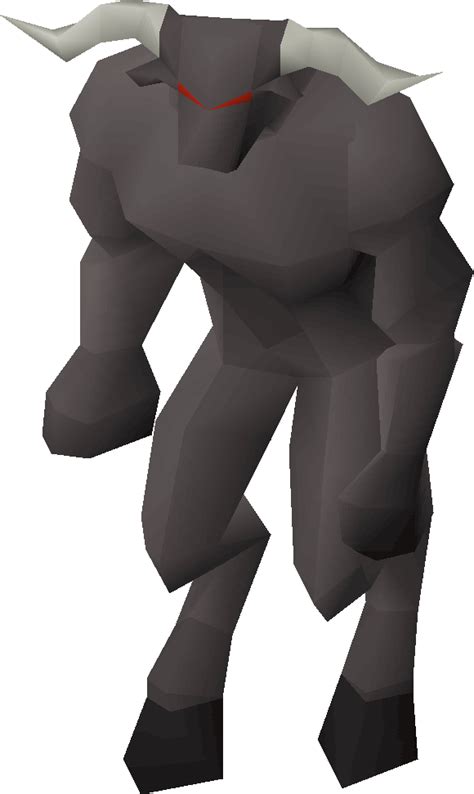 Minotaur osrs. Minotaurs are furry ungulates found in the Vault of War within the Stronghold of Security. They are also found in Turael's/Spria's basement where they are level 44, however, the player must be on their slayer challenge in order to access it. They drop the right skull half, the first piece of the Skull sceptre. Many players train Ranged on these monsters, as they often drop iron arrows. 