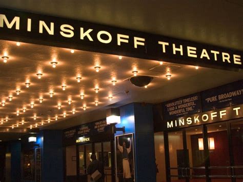 Minskoff Theatre with Seat Numbers. The standard sp