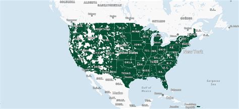 Mint coverage map. AT&T has the most coverage in Texas. Its 4G LTE and 5G networks cover 93.2% of the state. You can further break AT&T's coverage down into areas with good, great, or poor reception. The network with the second best coverage in Texas is Verizon . Verizon covers 84.6% of the state with its 4G LTE and 5G networks. 