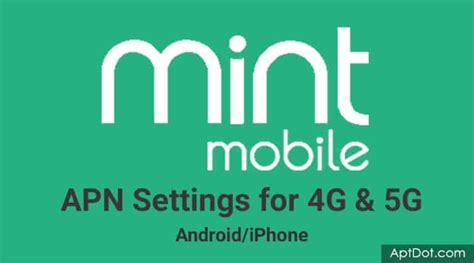 Mint mobile apn. Oct 5, 2022 · Mint Mobile 3G APN with Google Pixel 7 Pro. Google Pixel 7 Pro supports Mint Mobile 3G on HSDPA 1700 MHz and 2100 MHz. It will also support Mint Mobile 3G on HSDPA 1900 MHz only in some areas of United States. Overall compatibililty of Google Pixel 7 Pro with Mint Mobile is 100%. The compatibility of Google Pixel 7 Pro with Mint Mobile, or the ... 