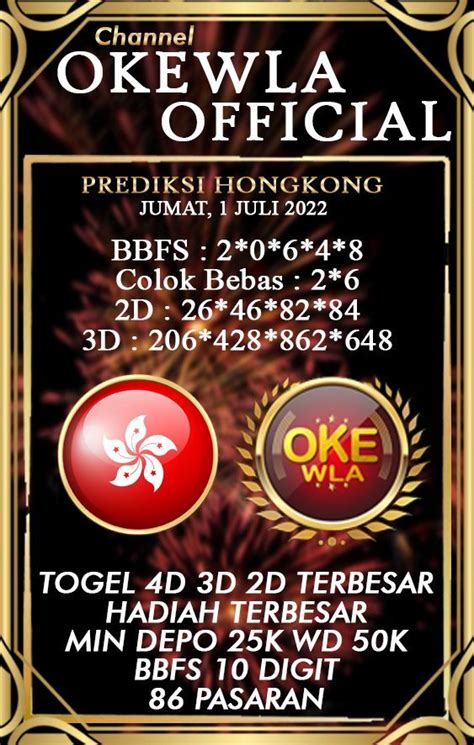 Minta bocoran hk malam ini paling jitu dan akurat forum.