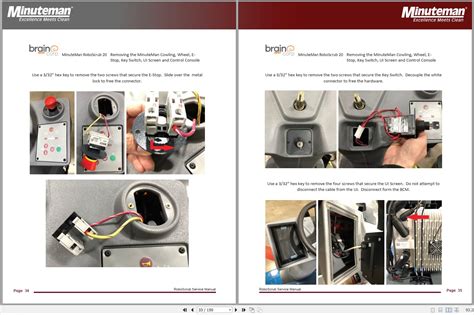 Minuteman floor scrubber troubleshooting.  Disconnect the power to the...