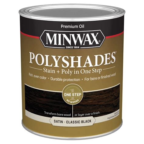 Minwax PolyShades Classic Satin Black Stain