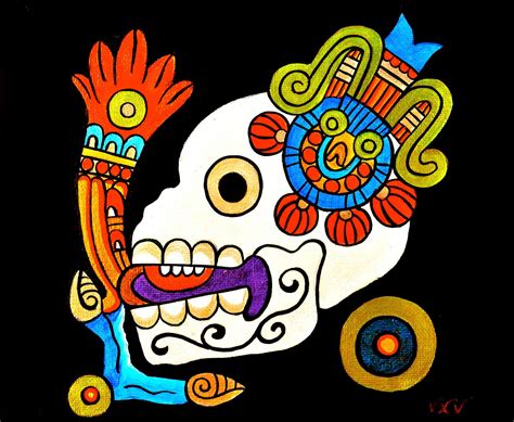 Miquiztli tattoo. Miquiztli on Tony by @mexcellentme For tattoo inquiries Please send an email to Amanda@saintsandsinnersatl #aztec #aztlan #aztectattoo #mexico #mexican #chicano #death #brownandproud #tattoo... 