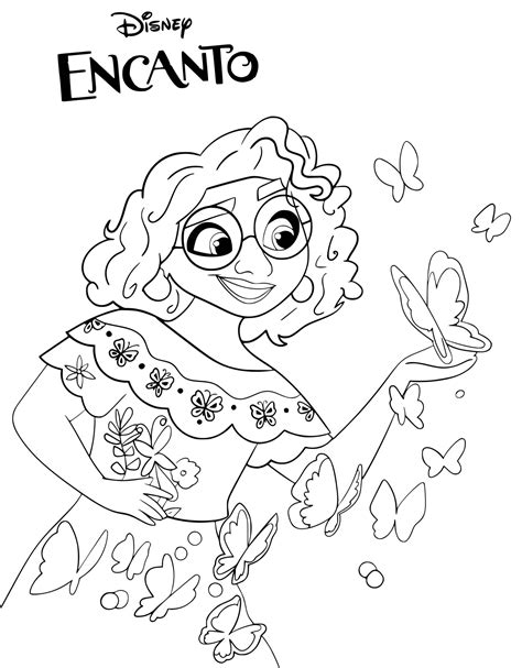 Mirabel Coloring Pages Encanto Coloring Pages Coloring Pages For