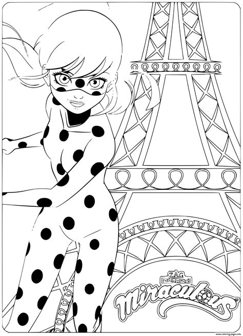 Miraculous Ladybug Coloring Pages (Free Printable PDF)
