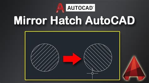 Mirror hatch in autocad.  Use the MIRRHATCH system variable control wh...