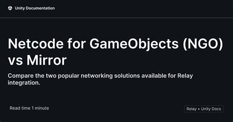Mirror vs netcode for gameobjects.  more i tried most of the options for my p...