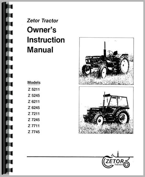 Misc tractors zetor 6245 operators manual. - Nada que ver con otra historia.