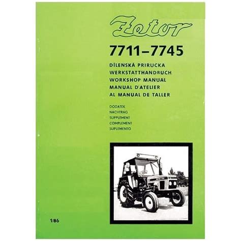 Misc tractors zetor 7745 service manual. - Baby jogger city mini double owners manual.