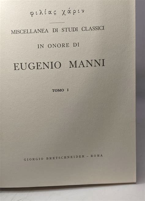 Miscellanea di studi classici in onore di eugenio manni. - Workshop manual ford 2005 2006 crack.